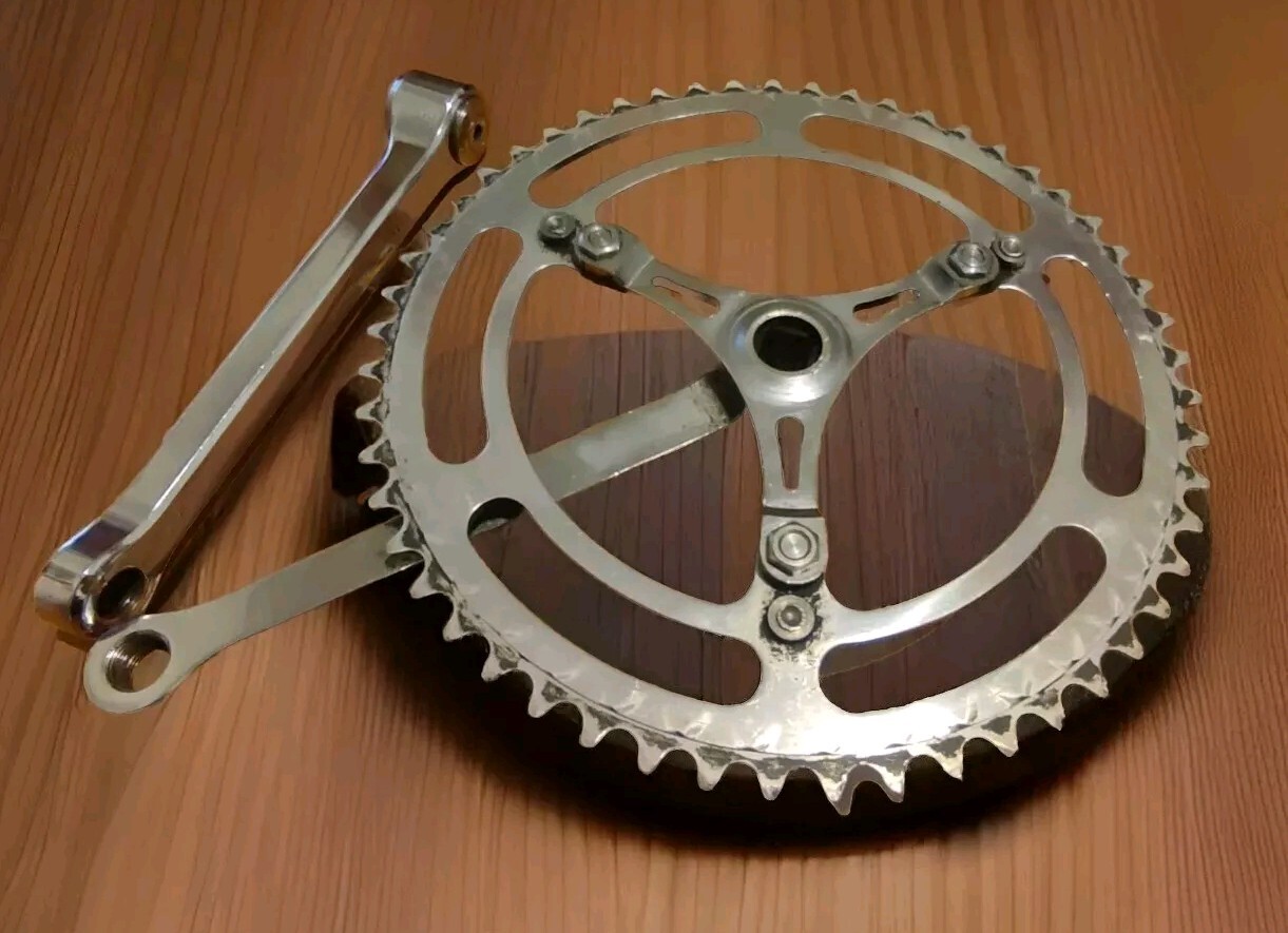 Campagnolo Vintage Kurbelgarnitur Stahl 9/16 x 20 F. Neuwertig 