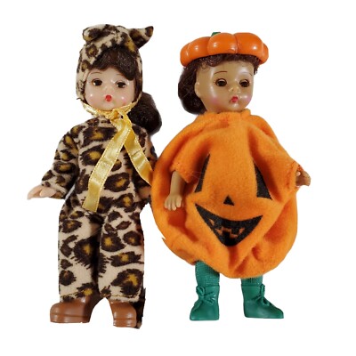 Madame Alexander McDonalds Halloween Costume Pumpkin Cat Leopard