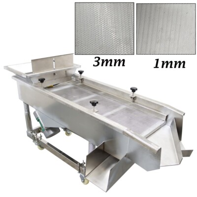 1mm 3mm 2 Layer Industrial Linear Vibrating Screen Shaking Machine Double Motor
