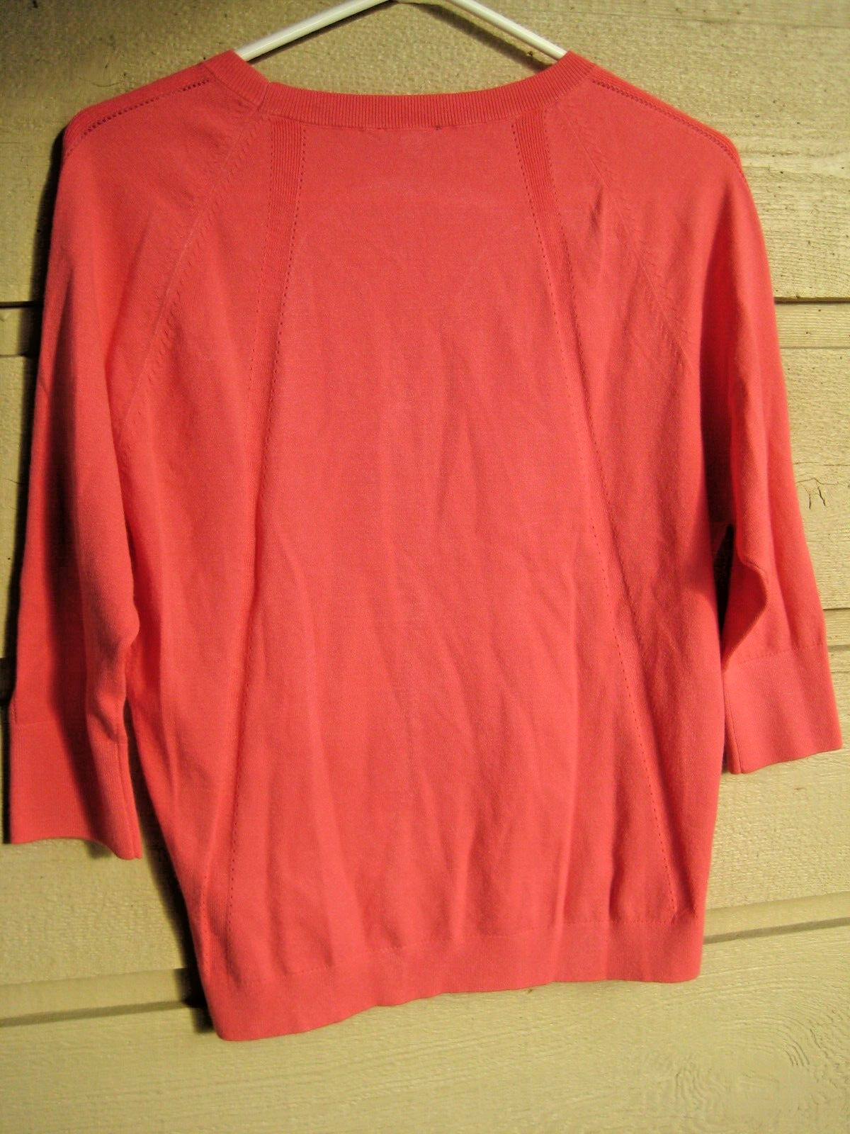 Talbots peach S pullover lightweight sweater ¾ sl… - image 2