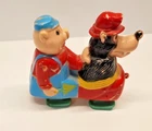 Vintage Marx Hard Plastic 3 Little Pigs Wolf & Pig Ramp Walker