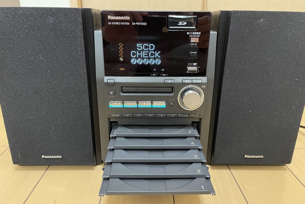 Panasonic CD TAPE MD 5CDチェンジャー - スピーカー・ウーファー