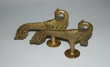 Brass Peacock Door Handle 7.5'' Inches Peafowl Design Handicraft Door Pull EK52 