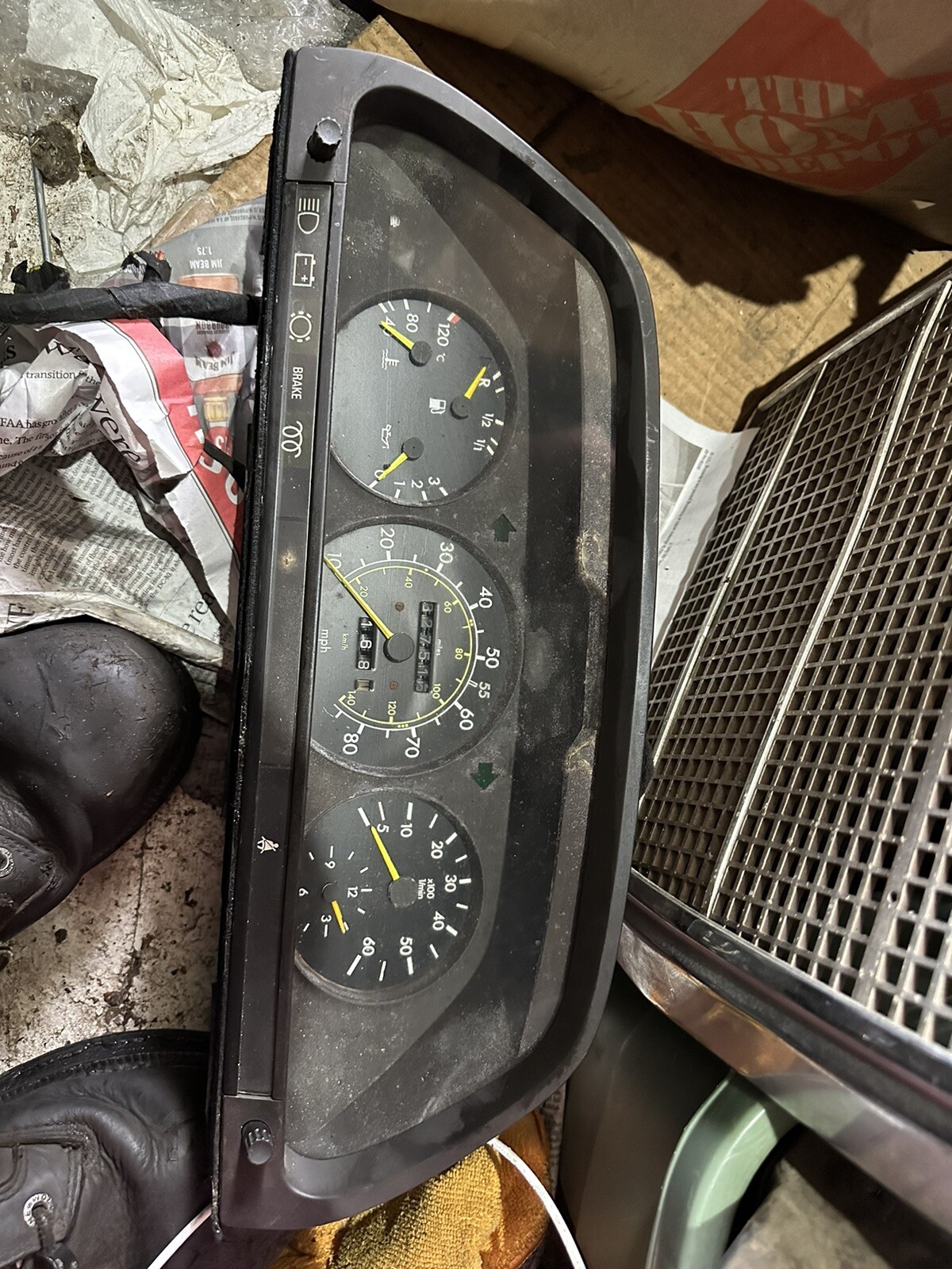 80's MercedesBenz W126 Dash MPH Speedometer Instrument Cluster Gauges