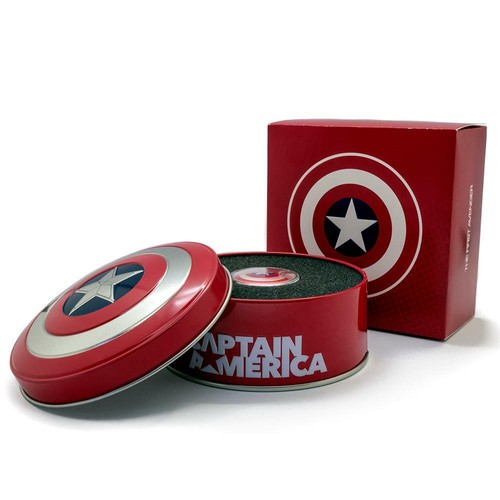 Fidschi 2019 1$ Marvel CAPTAIN AMERICA Schild gewölbt 10g reine Silbermünze - Bild 5 von 6