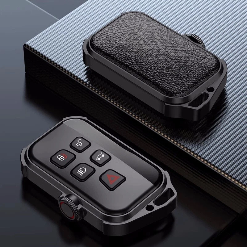 Aluminum Alloy Car Key Fob Case Cover For Land Rover Range Rover Velar Discovery Foto 4 de 4