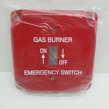 Mulberry 4" Square GAS Burner Cover Plate Red Metal #41025