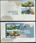2010 AAT SG# 193/97 Macquarie Island set of 4 + MS FDC pair