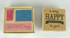 Studio G  Hampton Art Rubber Stamps- Birthday Best Wishes With Love Special Day