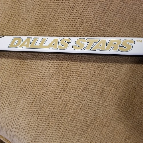 NHL licensed Dallas Stars Mini Plastic Hockey Stick, about 28" long, RH curve - Picture 9 of 9