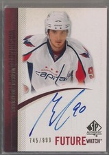 2010-11 SP Authentic Future Watch Rookie Auto /999 #249 Marcus Johansson AU RC #