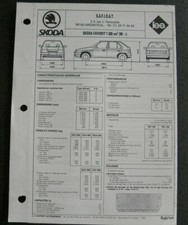 Revue technique Skoda FAVORIT