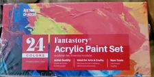Fantastory Acrylic Paint Set, 24 Bottles 2 Fl Oz/60 ml, 24 colors NEW