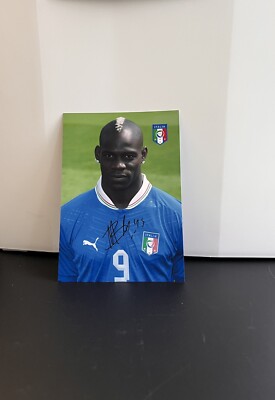 Mario Balotelli x ITALIEN (FIGC) Repro Autogramm 10.5x14.8