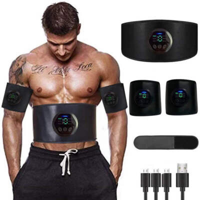 EMS Muskelstimulationsgürtel | Elektrischer Bauchtrainer zum Straffen & Fitness
