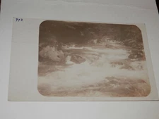 ABERDEEN WA - OLD REAL PHOTO POSTCARD - STREAM - CASCADE RAPIDS