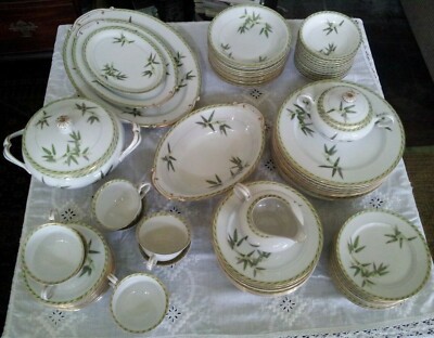 84 pc Bamboo Fine China by Aladdin - Complete Service for 8+ made