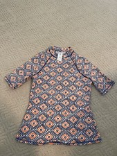 Boden Rash Guard Size 8. Blue, Orange and White