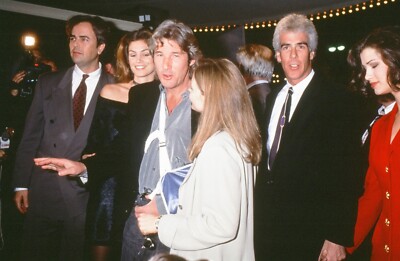 LMP17-125 1990s Super Model Cindy Crawford Richard Gere Orig 35mm COLOR SLIDE