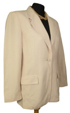 Marella By Maxmara Womens Yellow Flax Linen Blend Summer Jacket Uk 12 Eu 40