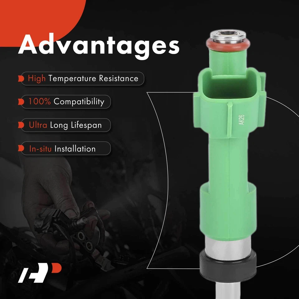 Inyector de combustible 4 piezas para Toyota Camry 2010-2017 RAV4 2009-2018 Lexus ES300h 13-18 Foto 4 de 4