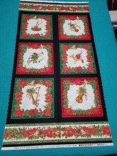 Comfort and Joy Christmas Fabric Panel by Timeless Treasures Fabrics