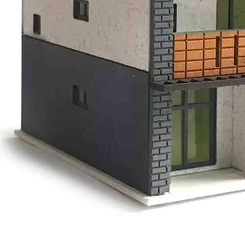 1:150 Diorama N Scale Railway Scene Japanese Buildings Model Kits Assembly Toys - Picture 7 of 9