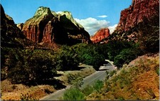 Zion Canyon National Park Utah Vintage Postcard