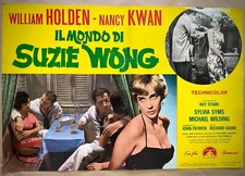 IL MONDO DI SUZIE WONG -Fotobusta originale- Nancy Kwan,William Holden-1960-