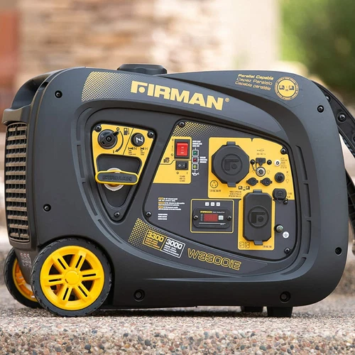 Firman 3,300-W Quiet Portable Gas Powered Inverter Generator with Electric Start
