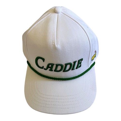 Masters White CADDIE Embroidered Rope Hat