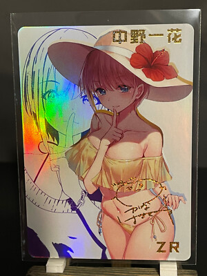Goddess Story CCG Holo Foil Waifu Anime ZR Signature Cards - Ram Re Zero
