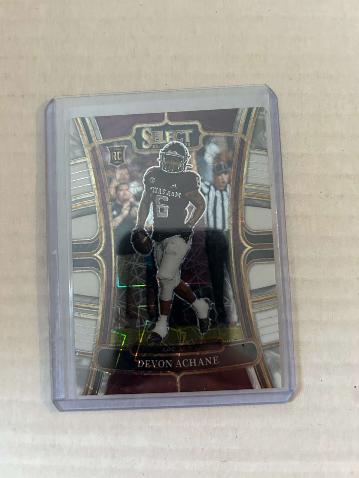 2023 Select Draft Picks Devon Achane White Lazer Prizm RC #20 Miami Dolphins A&M