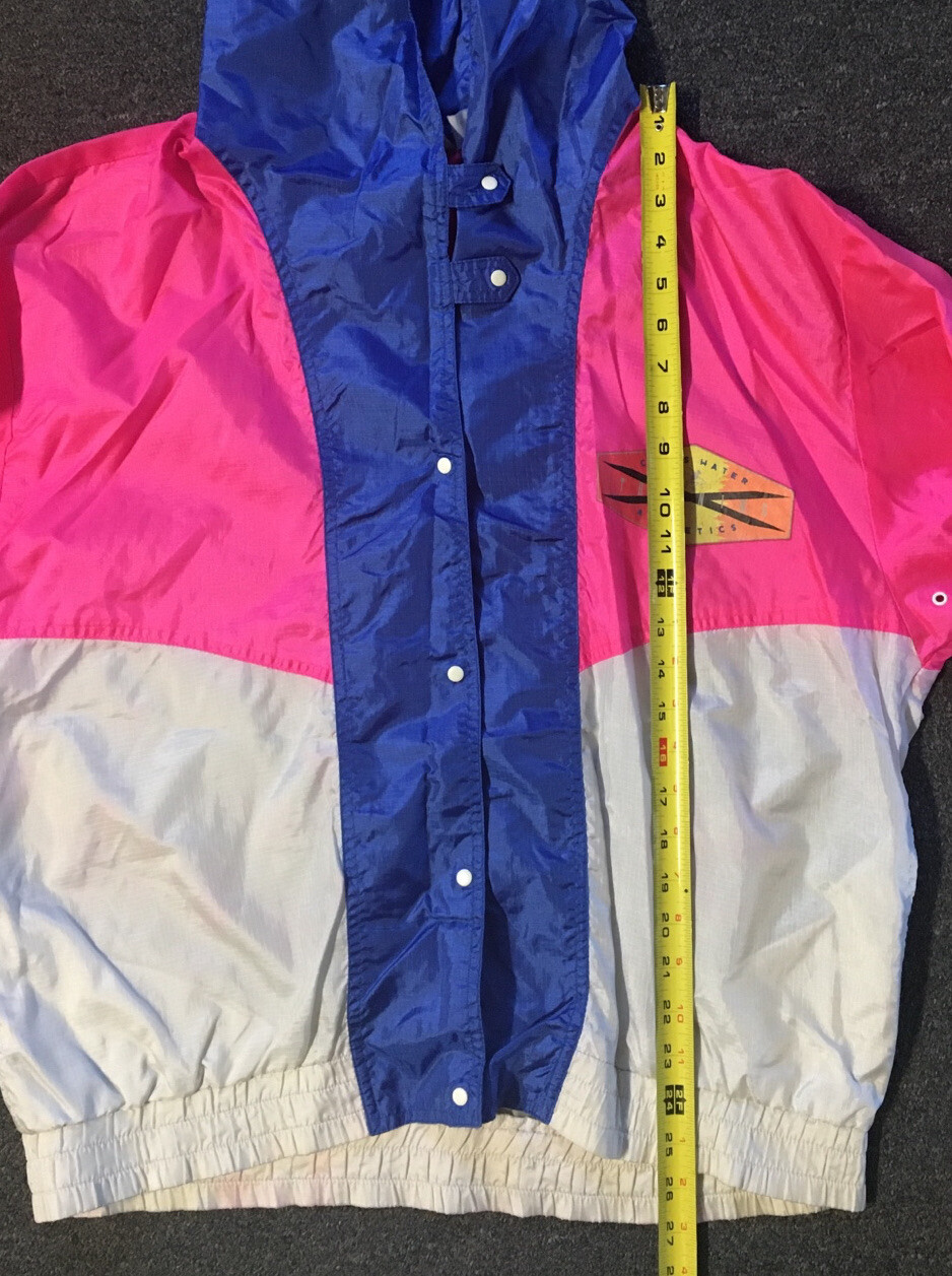 Vtg 80s OP Ocean Pacific Colorblock Jacket M Beach Surf Skate Vaporwave TC 90s image 8