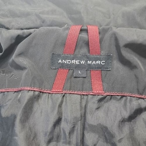 Andrew Marc Women's Puffy Black Jacket Plumes Size L - Picture 13 of 15