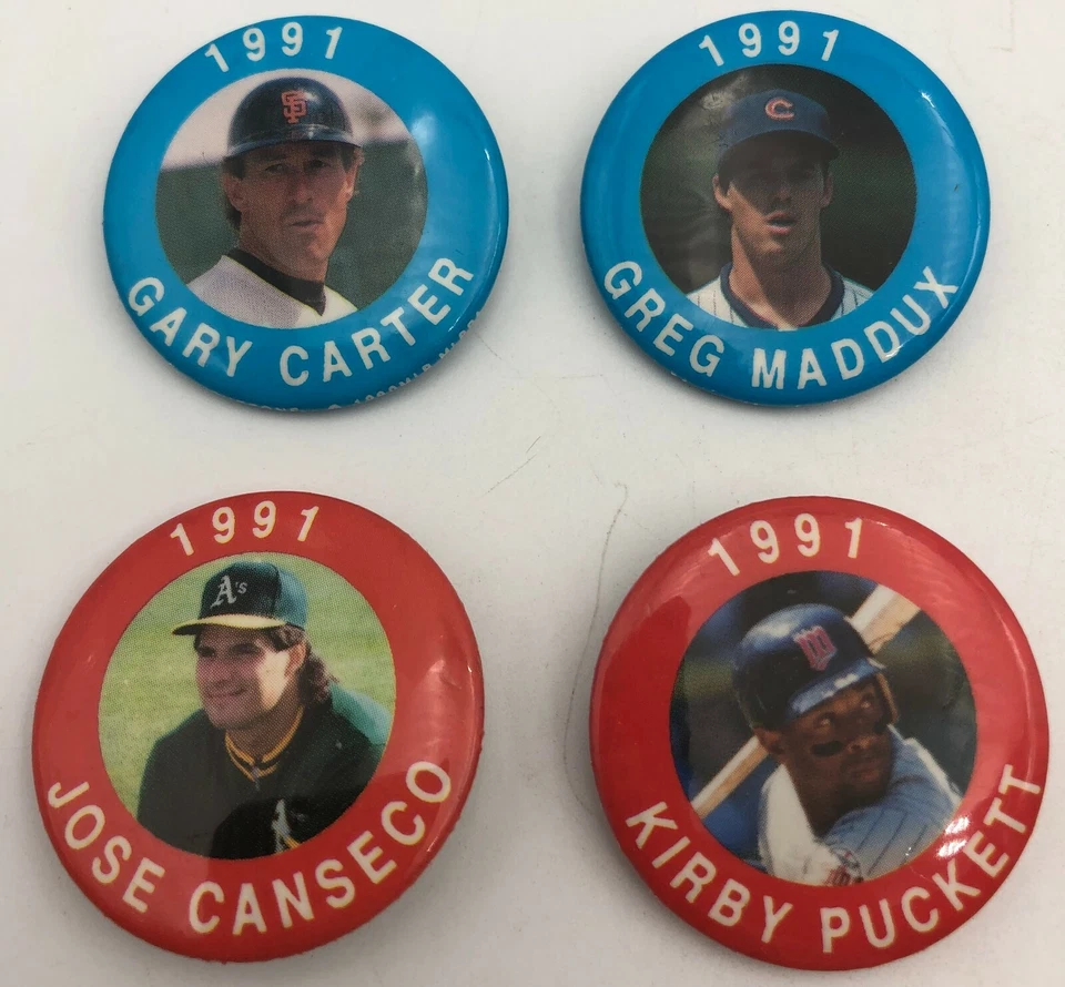 (46) Different 1991 JKA Vincentown MLBPA Baseball Buttons Pinbacks Set Lot RARE! - Image 3 of 4