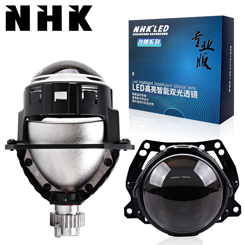 NHK Mini 2.5'' LED Headlight Bi LED Projector Lens Retrofit LHD H4
