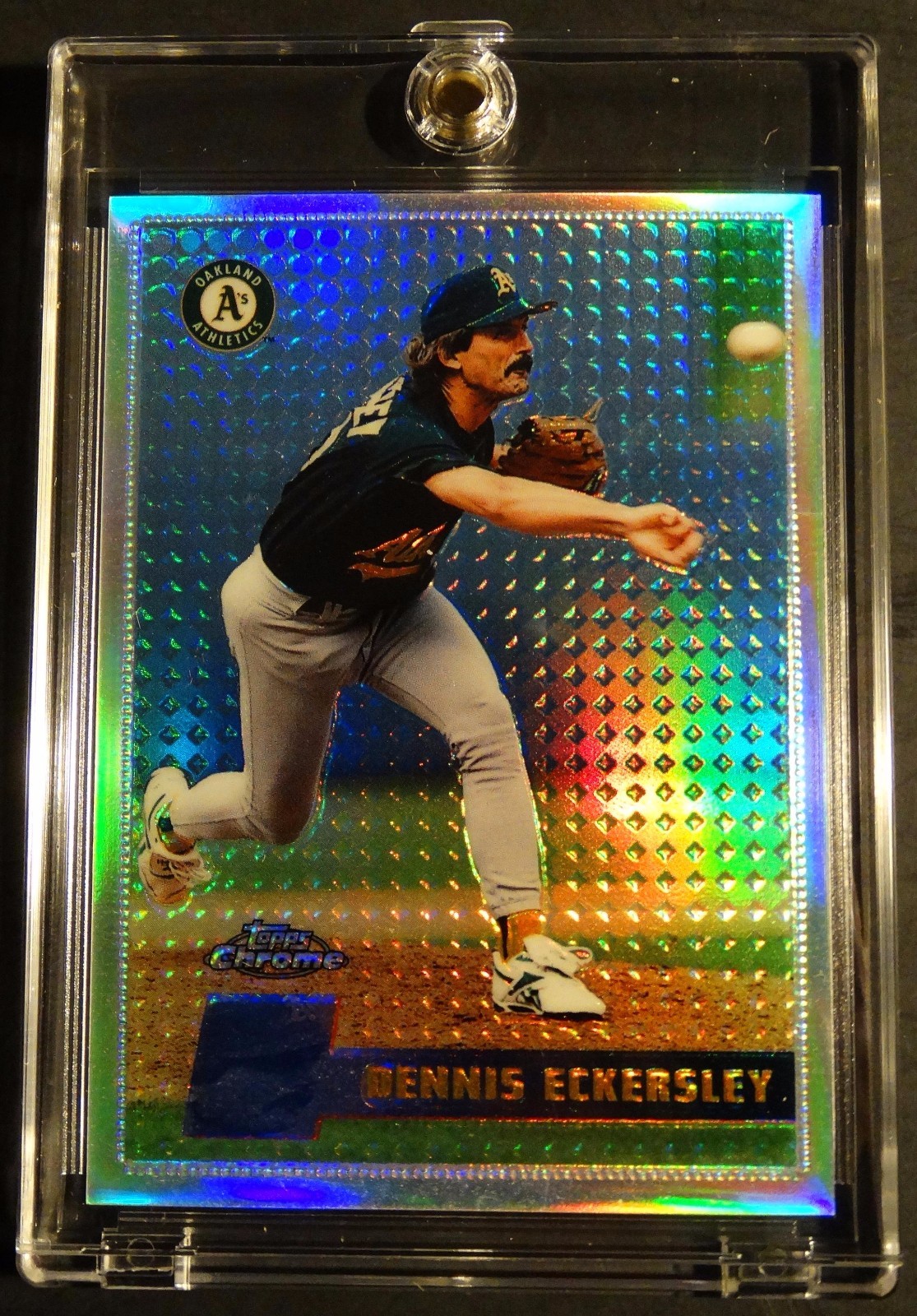 1996 DENNIS ECKERSLEY #150 TOPPS CHROME REFRACTOR OAKLAND ATHLETICS  (886)