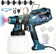 Paint Sprayer For House Painting Spray Paint Gun 6 Nozzle 3 Patterns 1400ml Det Paint Sprayer For House Painting Spray Paint Gun 6 Nozzle 3 Patterns 1400ml Det