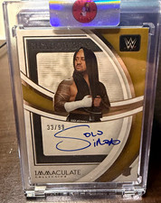 Panini 2022 Immaculate WWE Shadowbox Signatures Solo Sikoa On Card Auto RC /99