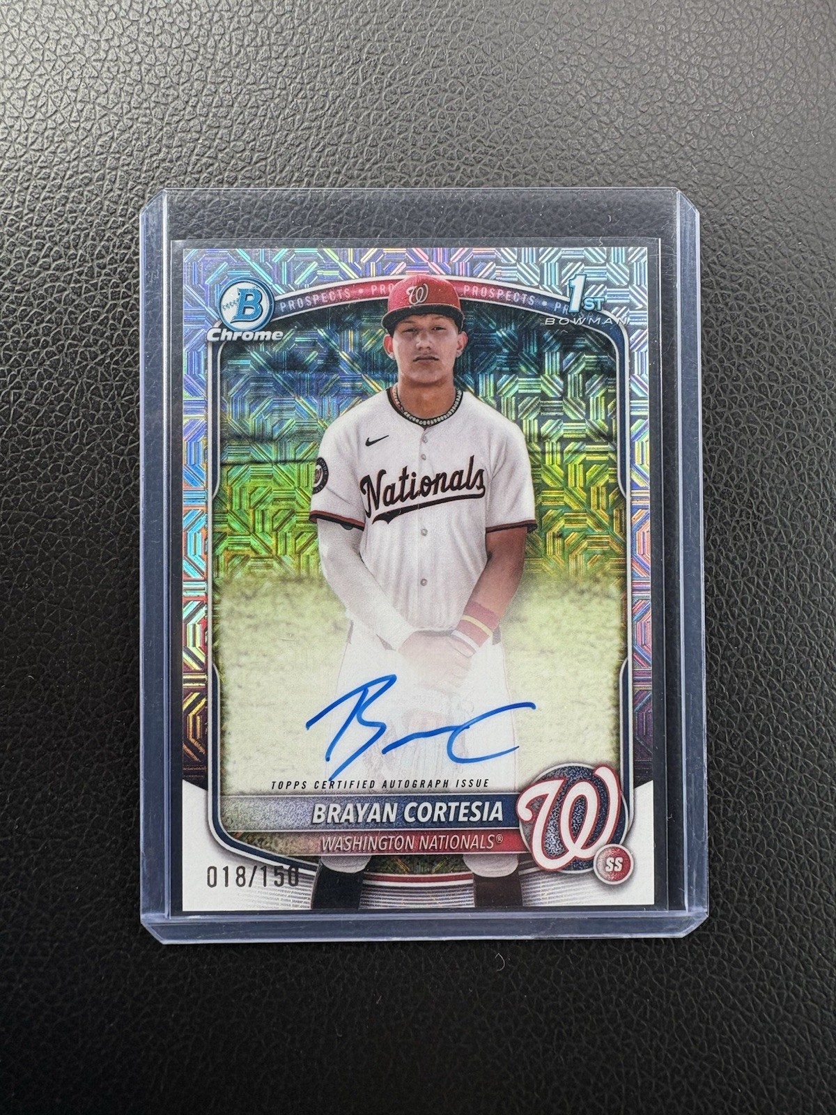 BRAYAN CORTESIA 2025 BOWMAN CHROME 1ST AUTOGRAPH HTA CHOICE A AUTO /150 Q1300