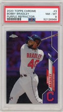 2020 Topps Chrome #3 Bobby Bradley Purple Refractor PSA 8