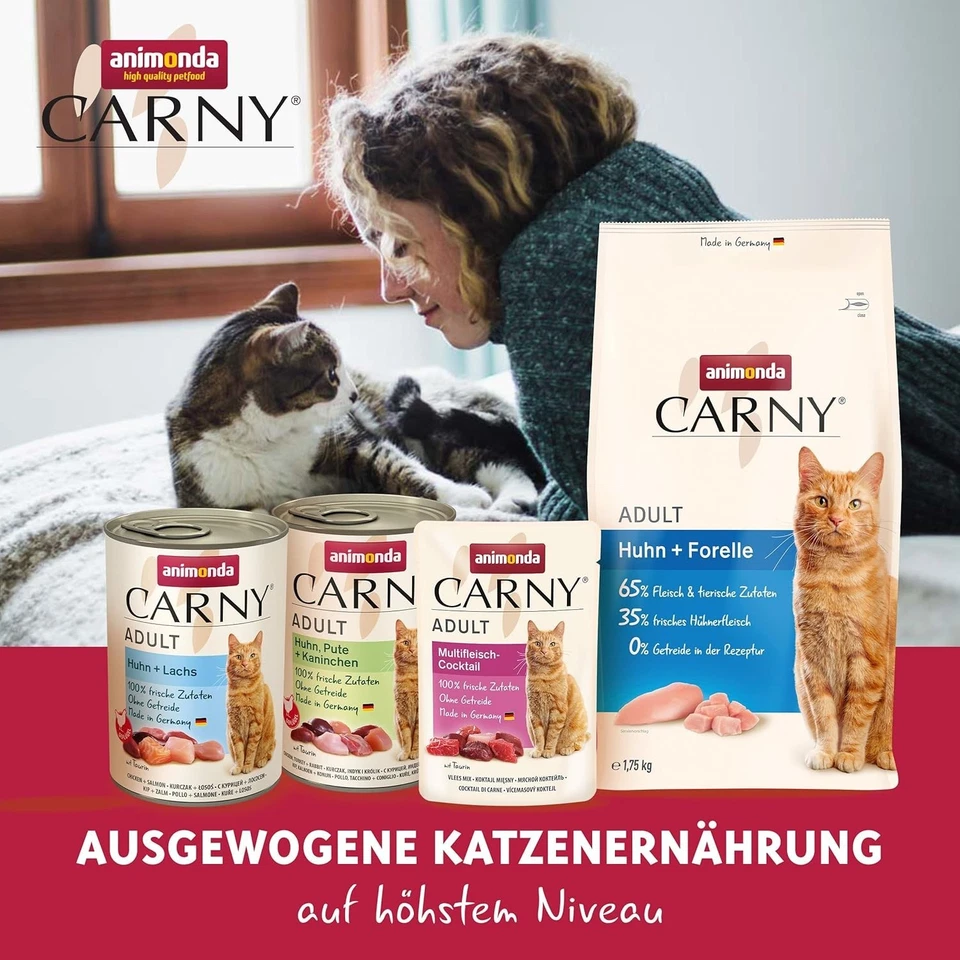 animonda Carny Adult Herzhafte Variation (12 x 400 g), Katzennassfutter für ausg - Bild 4 von 4