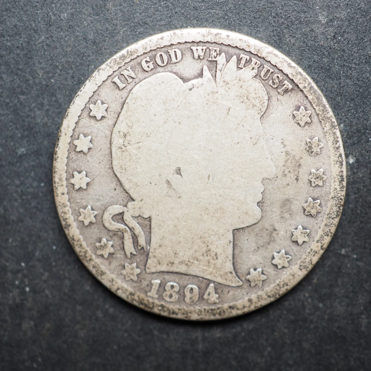 【希少】古銭　1894年　バーバークォーター　O　ニューオーリンズ　未使用 1894 Year Barber Quarters (1892-1916) for sale | eBay