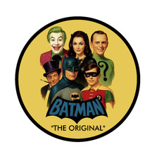 Batman Original Tv Cast - 4 Handmade Vinyl Decal Vehicle Cooler Laptop Decor