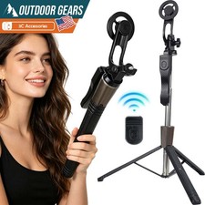 67 inches Magnetic Selfie Stick Tripod with Remote Portable for iPhone Android