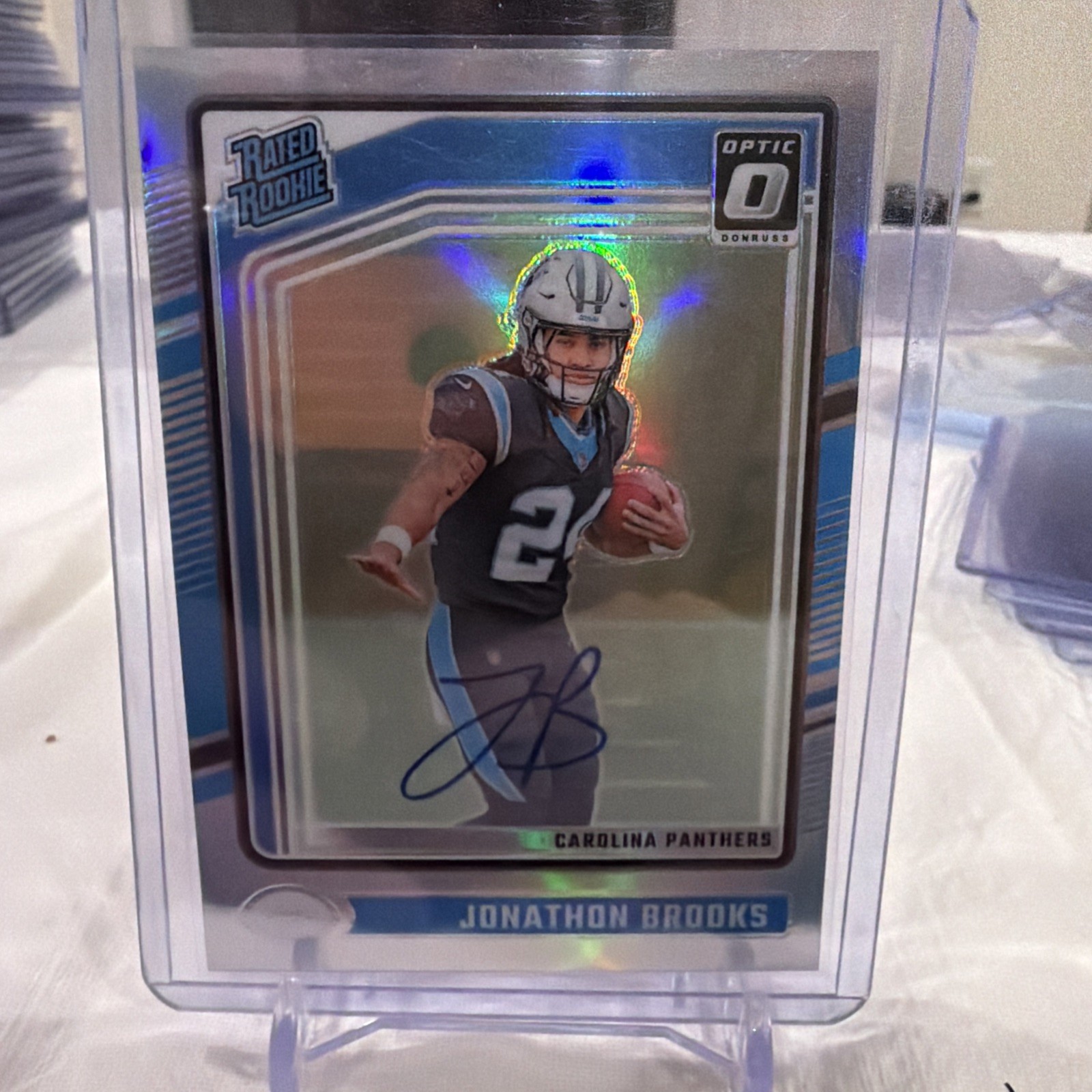 JONATHON BROOKS 2024 DONRUSS OPTIC RATED ROOKIE HOLO RC AUTO /150 Q4641