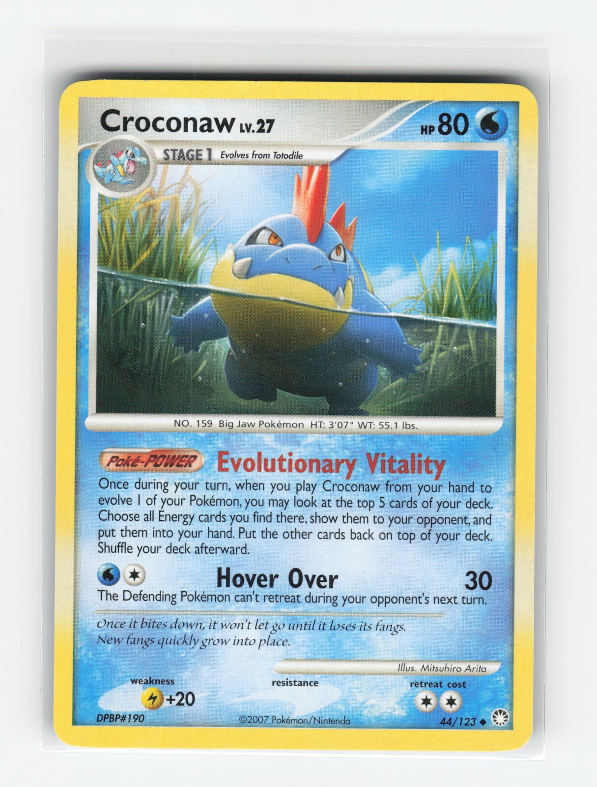 CROCONAW 44/123 MYSTERIOUS TREASURES POKEMON TCG LP