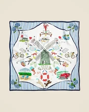 J.Crew Luxury Limited Edition Hamptons NYC Oversized 100% Silk Bandana Scarf