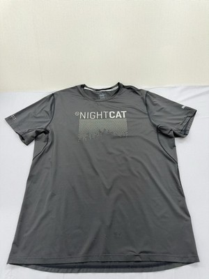 Puma Nightcat Women's XL Gray Running T-Shirt Reflective Graphic